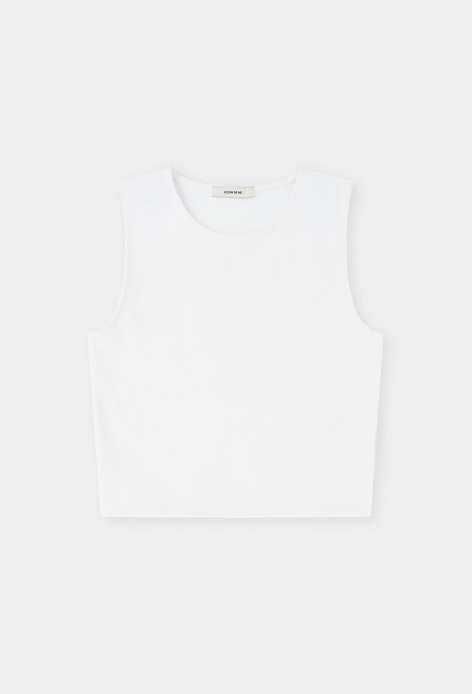 SLEEVELESS CROP TOP
