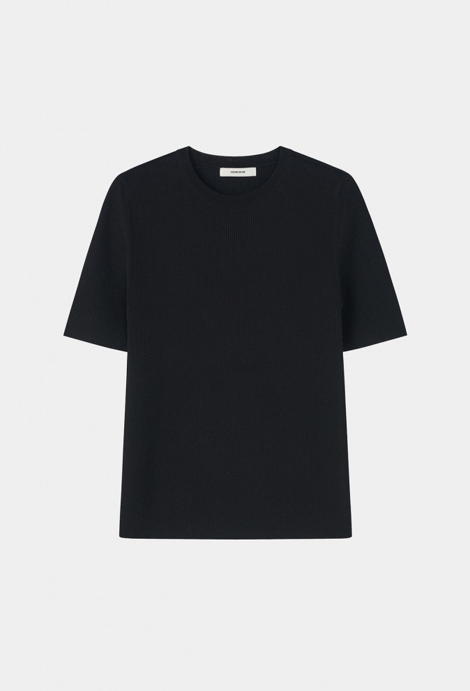 RIBBED ROUND KNIT
