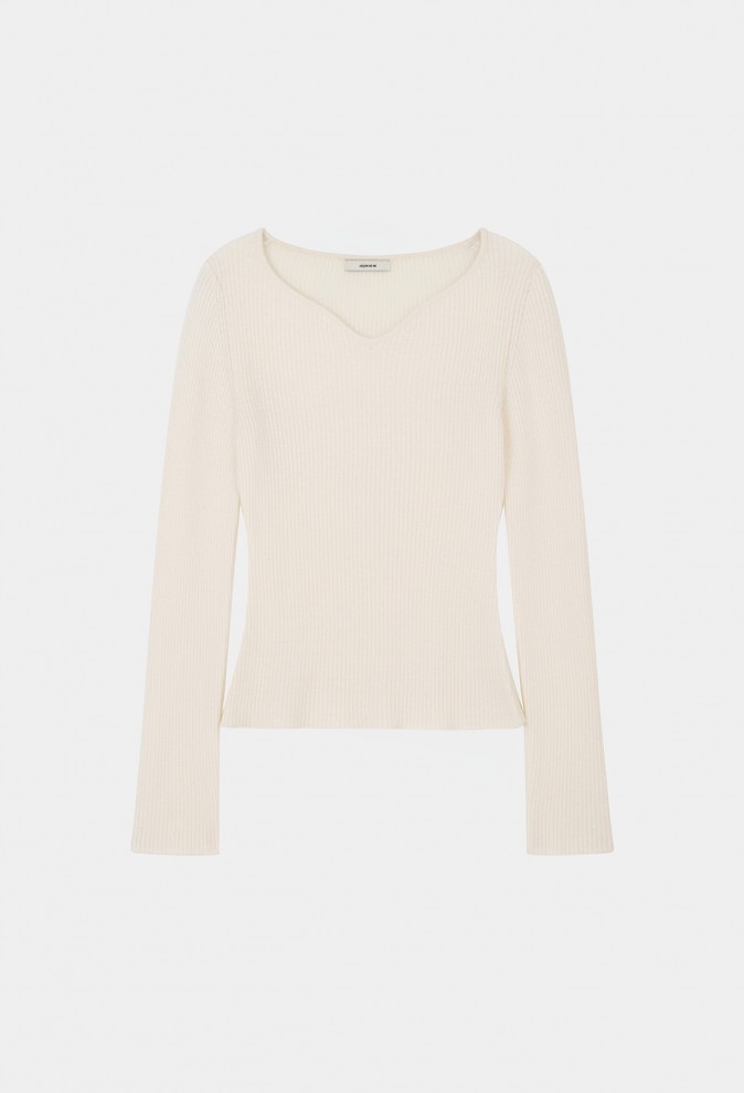 HEART-NECK KNIT [LIMITED]