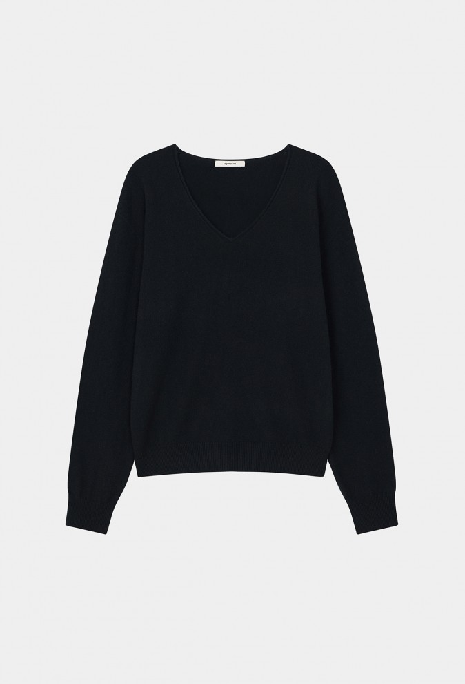 V-NECK CASHMERE KNIT