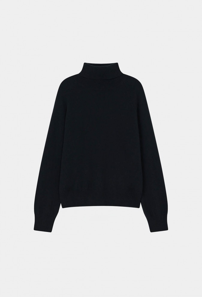 HIGH-NECK CASHMERE KNIT