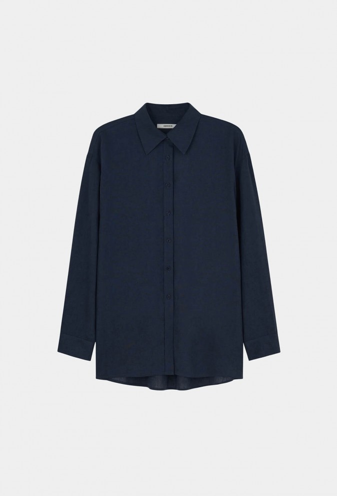 LINEN-BLENDED SHIRT