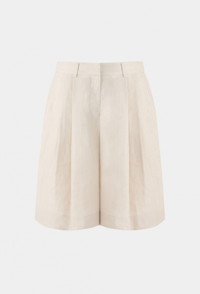LINEN BERMUDA PANTS