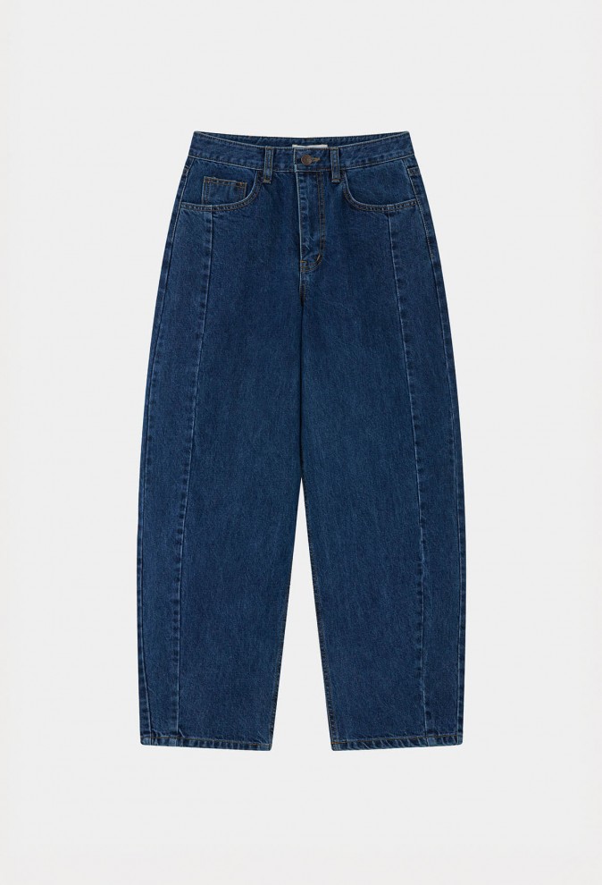 [2차] CURVED VOLUME DENIM PANTS