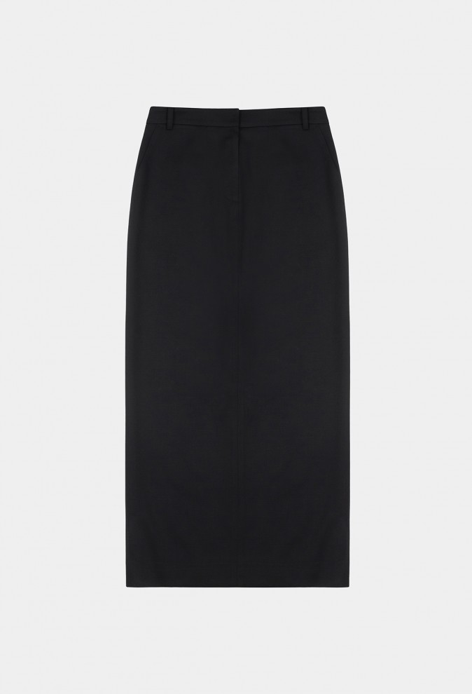 WOOL MAXI SKIRT